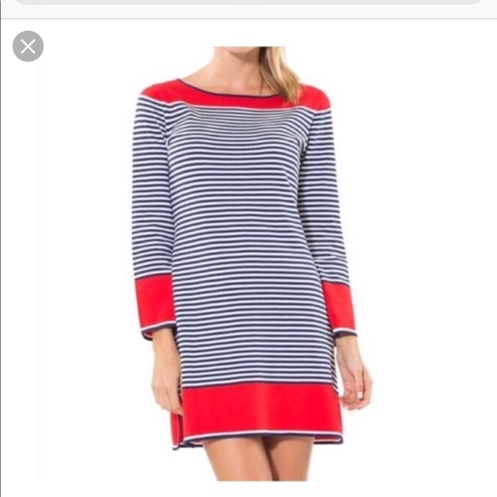 Sail To Sable Striped Knit Sweater Dress XS